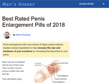 Tablet Screenshot of malepenisenlargementpills.com